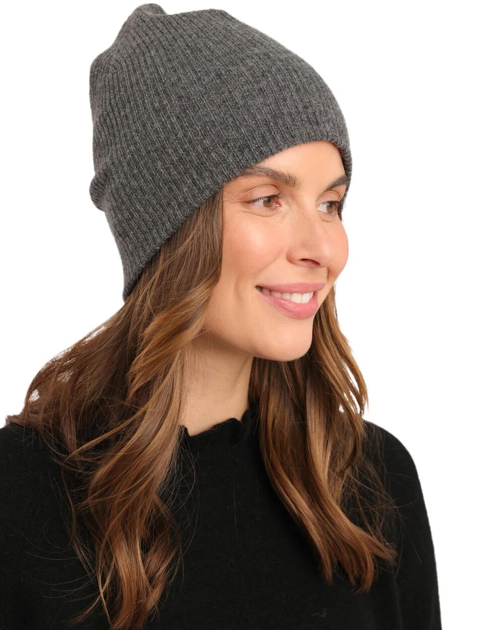 3969 Cashmere 100% Cashmere Easy Ribbed Beanie US Alpha One Size Large